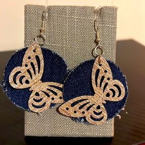 Super cute butterfly earrings